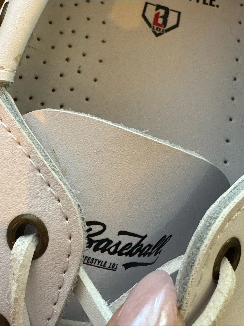 Baseball Limitee Edition moccasin boat shoe